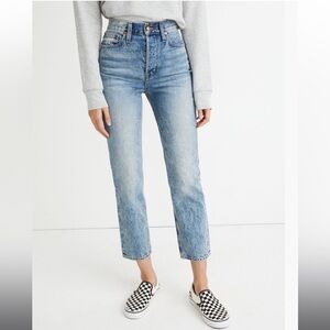 EUC Rivet And Thread perfect vintage crop jeans in swinton wash. Size 24.